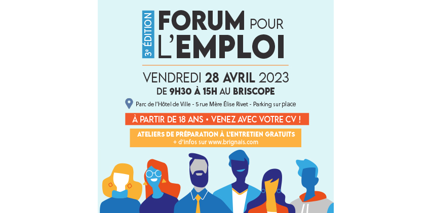 Passerelle pour l’emploi coorganise le forum de l’emploi de Brignais le 28 avril 2023